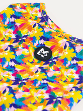 Sleeveless Dog Shirt - Sunset Floral Splash